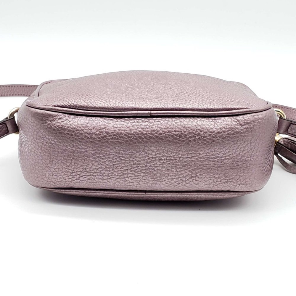 Gucci Disco Camera Metallic Leather Crossbody Bag - Picture 8 of 14